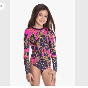 MAAJI GIRLS' GLOW BEFORE SUNRISE RASHGAURD SET SIZE 6